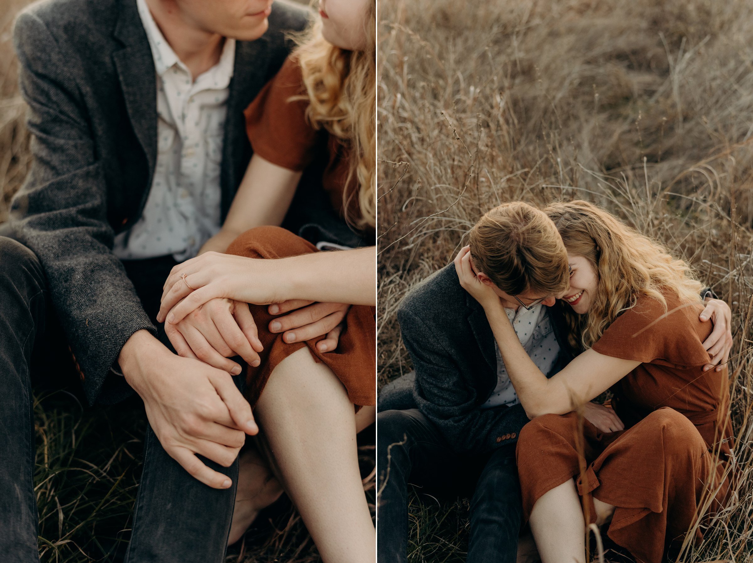  cinematic portraits couple in field commons ford ranch park austin texas engagement session 