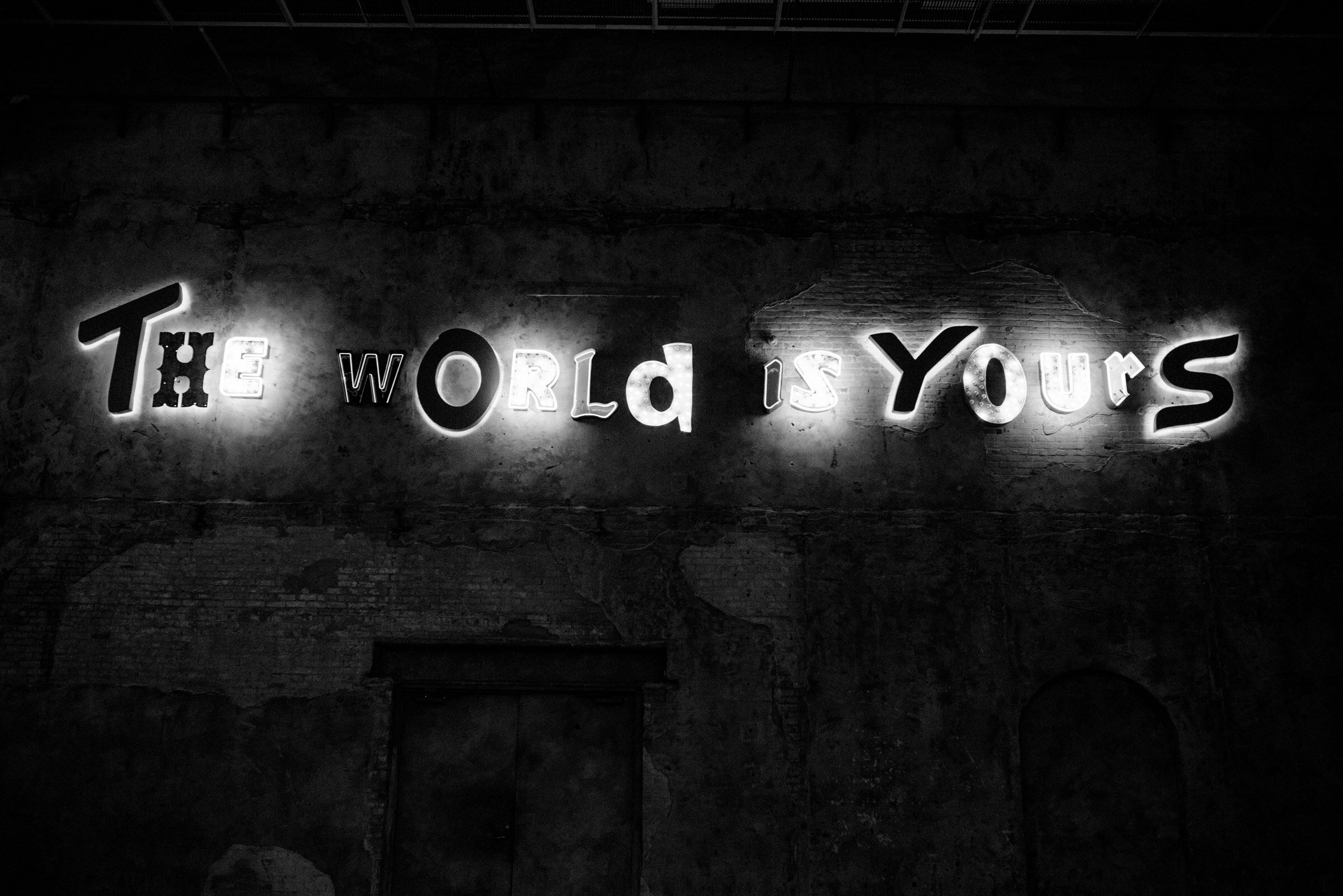  the world is yours sign aria minneapolis austin wedding photographer 