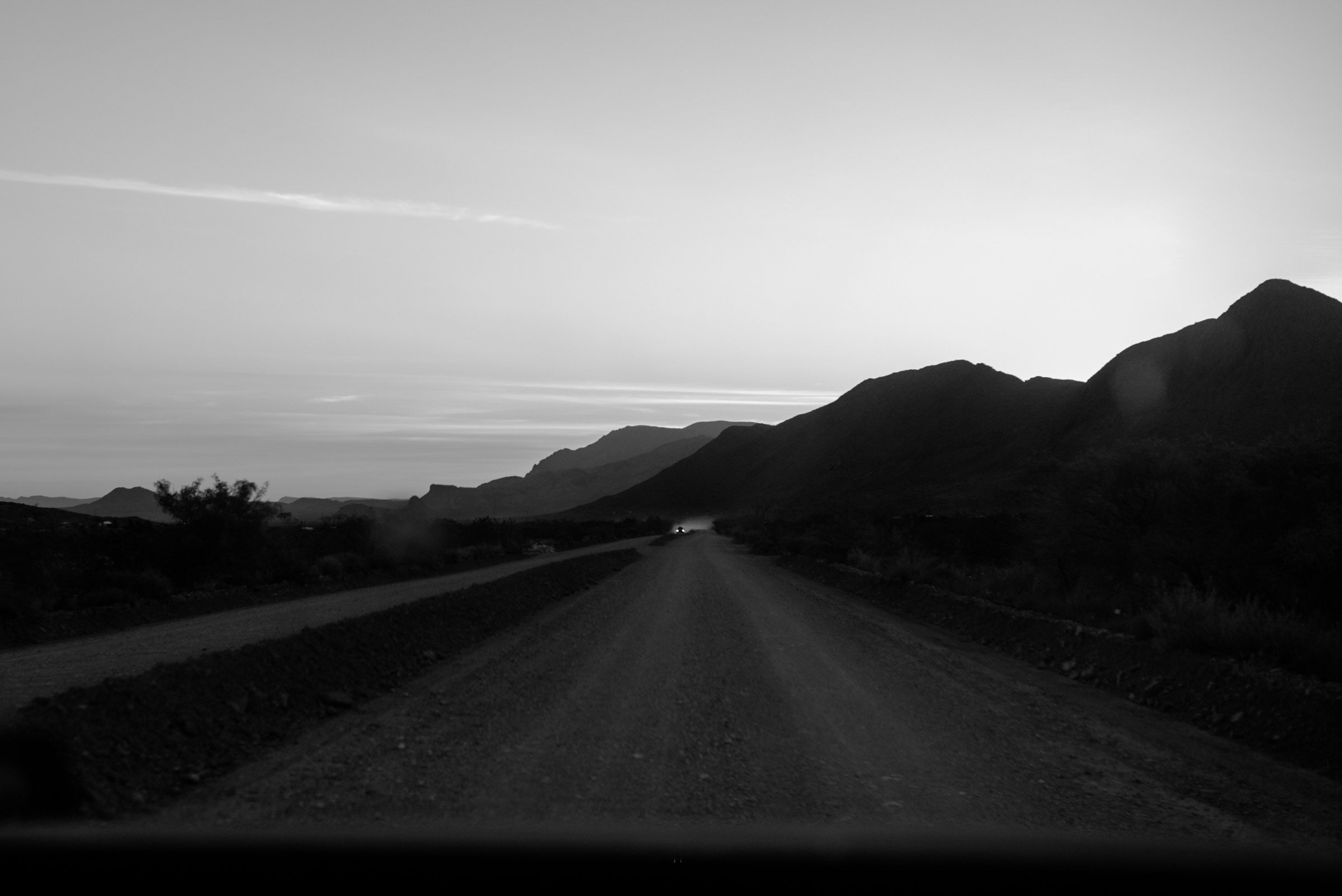  terlingua ranch lodge road at sunrise 