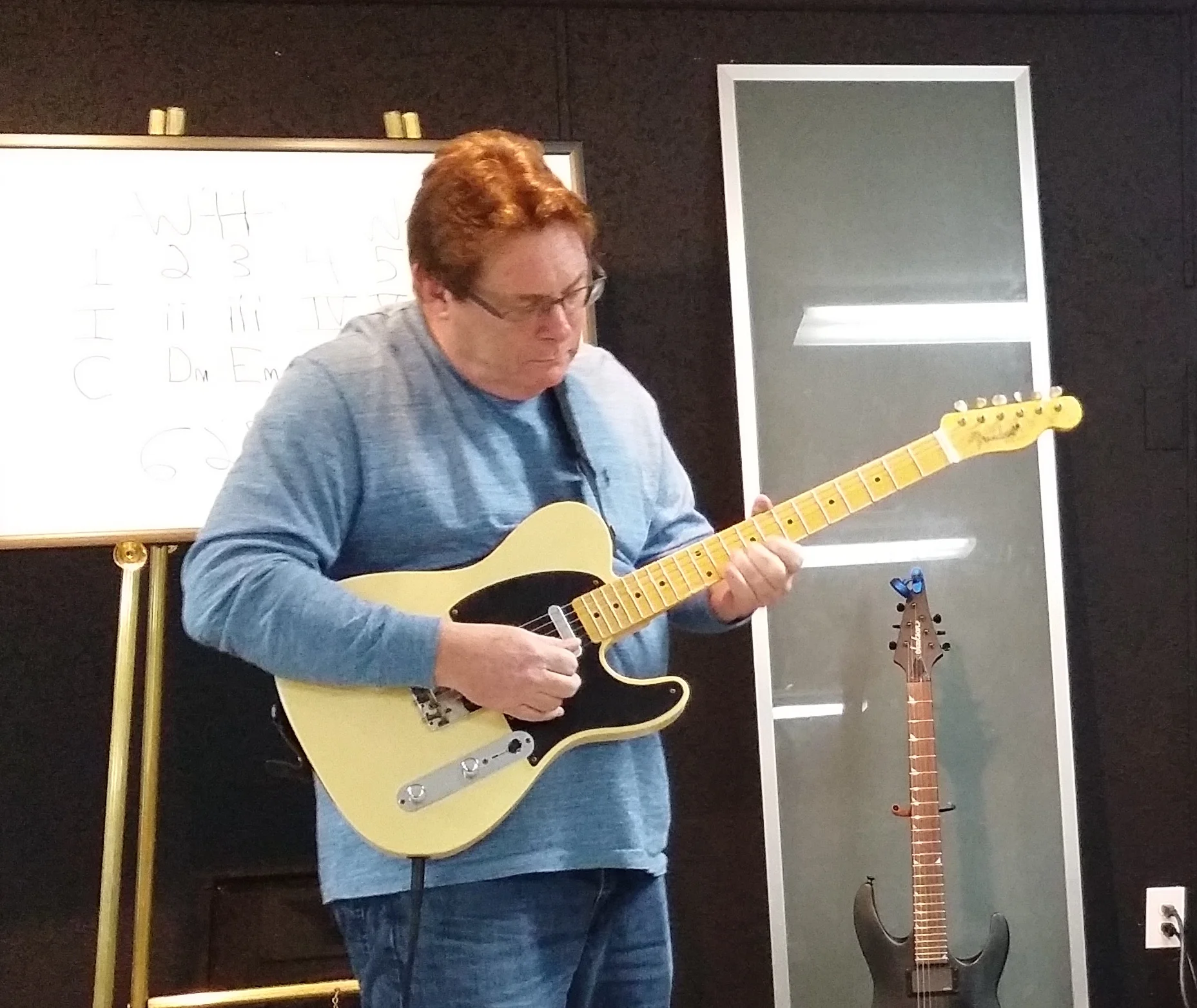 "Richard has taken my guitar playing to a level that I was never able to reach before.I find myself improving steadily on a weekly basis and I'm enjoying practicing and playing like never before. I played my guitar 90% of the day today. I would highly recommend Richard to anyone who is really serious about learning to play the guitar. He is a professional and you will learn to play if you practice and put forth the effort." Robert M.