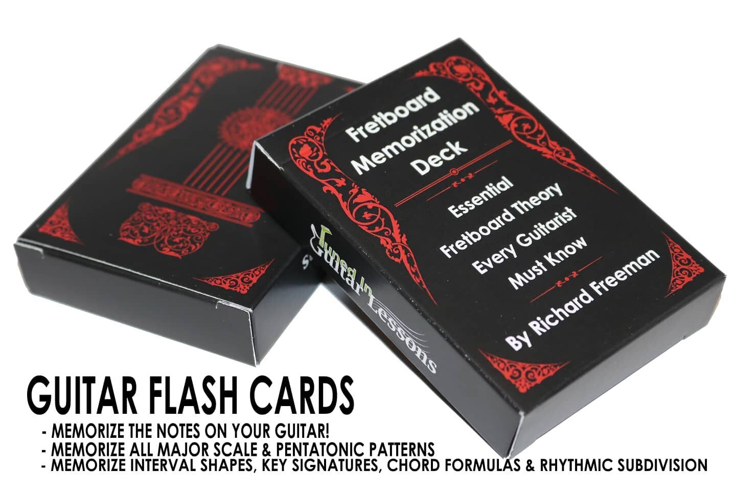 Prime Day Discount Today on your deck of #guitarflashcards 

Check out the link in my bio to snag yourself a deck with a 5$ discount!!

The Fretboard Memorization Deck is a great tool to help you memorize notes on the fretboard, scale formulas, chord