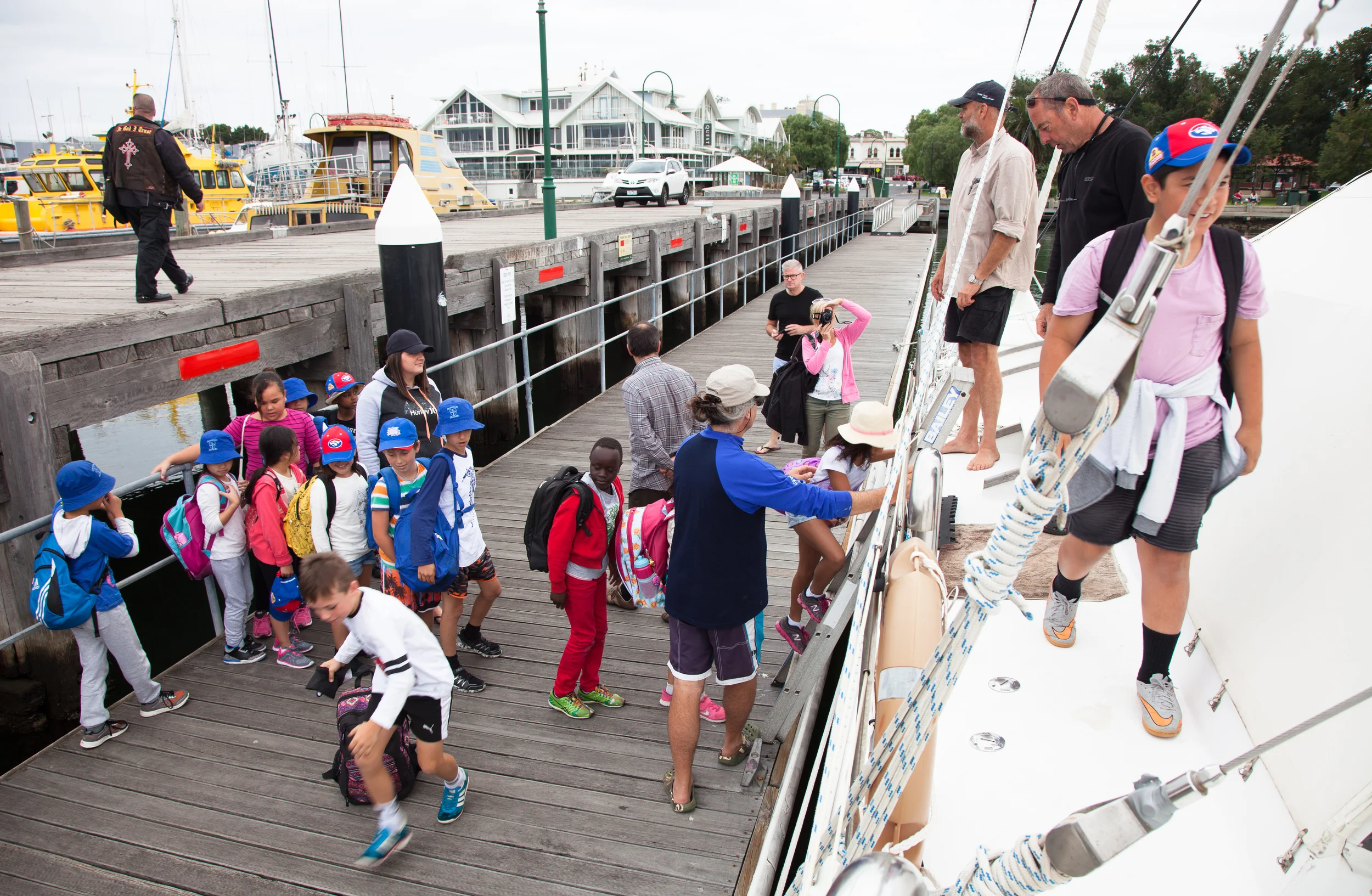 Year 4 students from Mother of God Primary step aboard Pelican1 for the marine education experience of a lifetime.