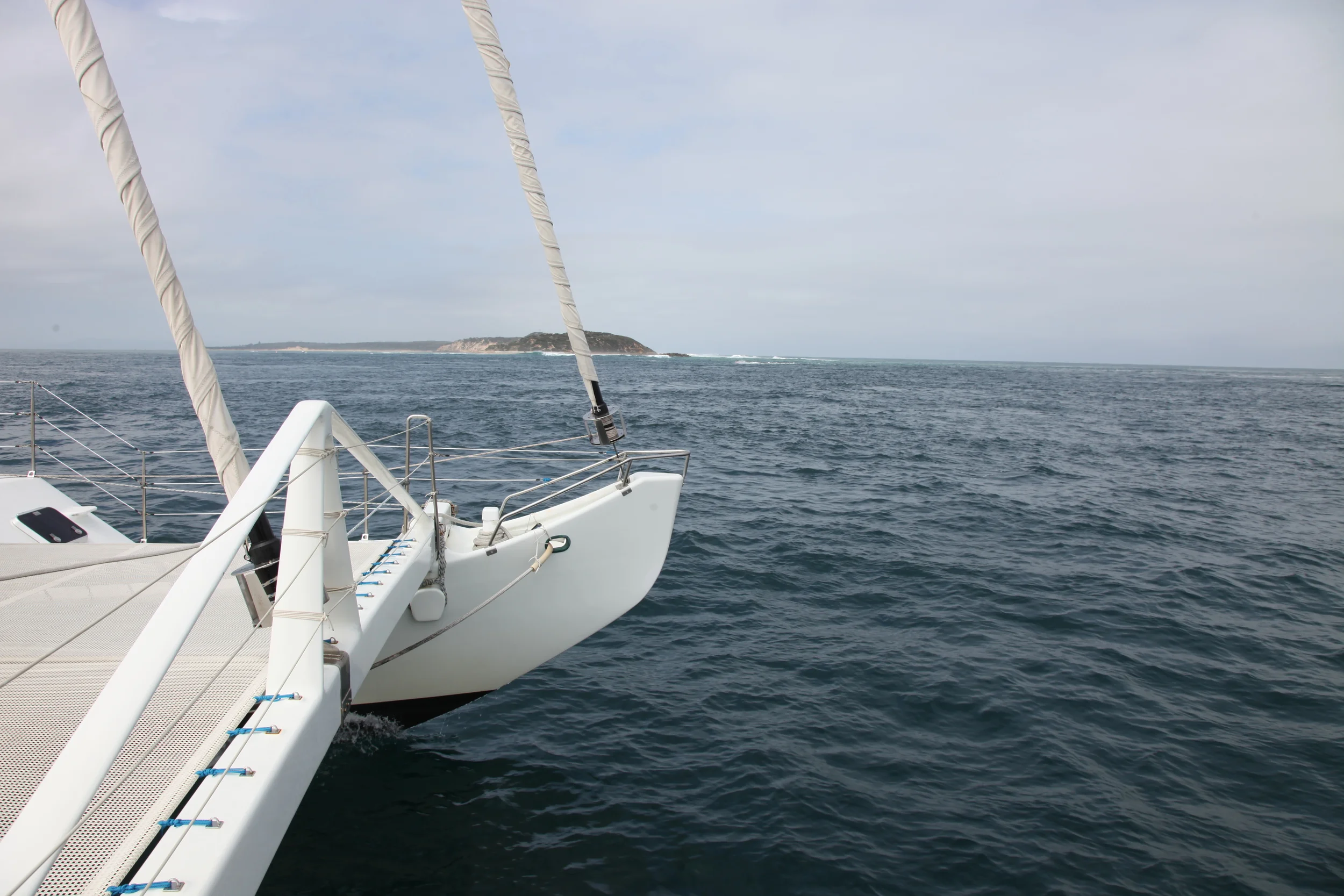 Pelican1 heading out through The Rip-Looking towards Pt Nepean.
