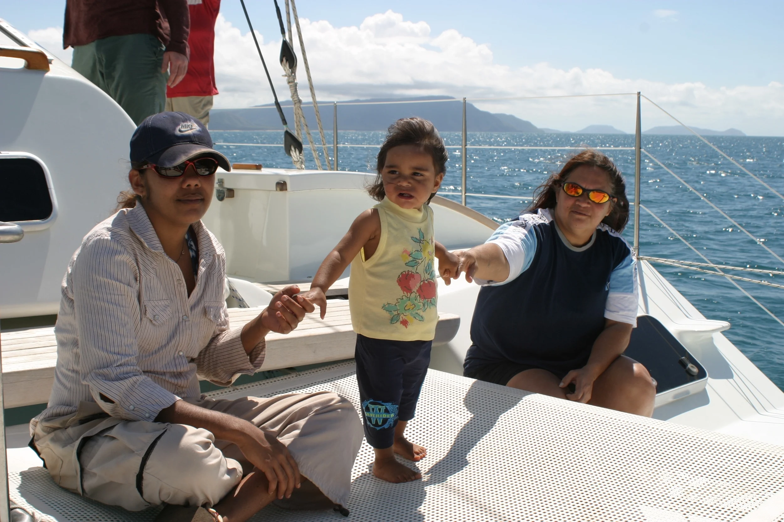 First sail on Pelican1 in Guugu Yimithirr Sea Country