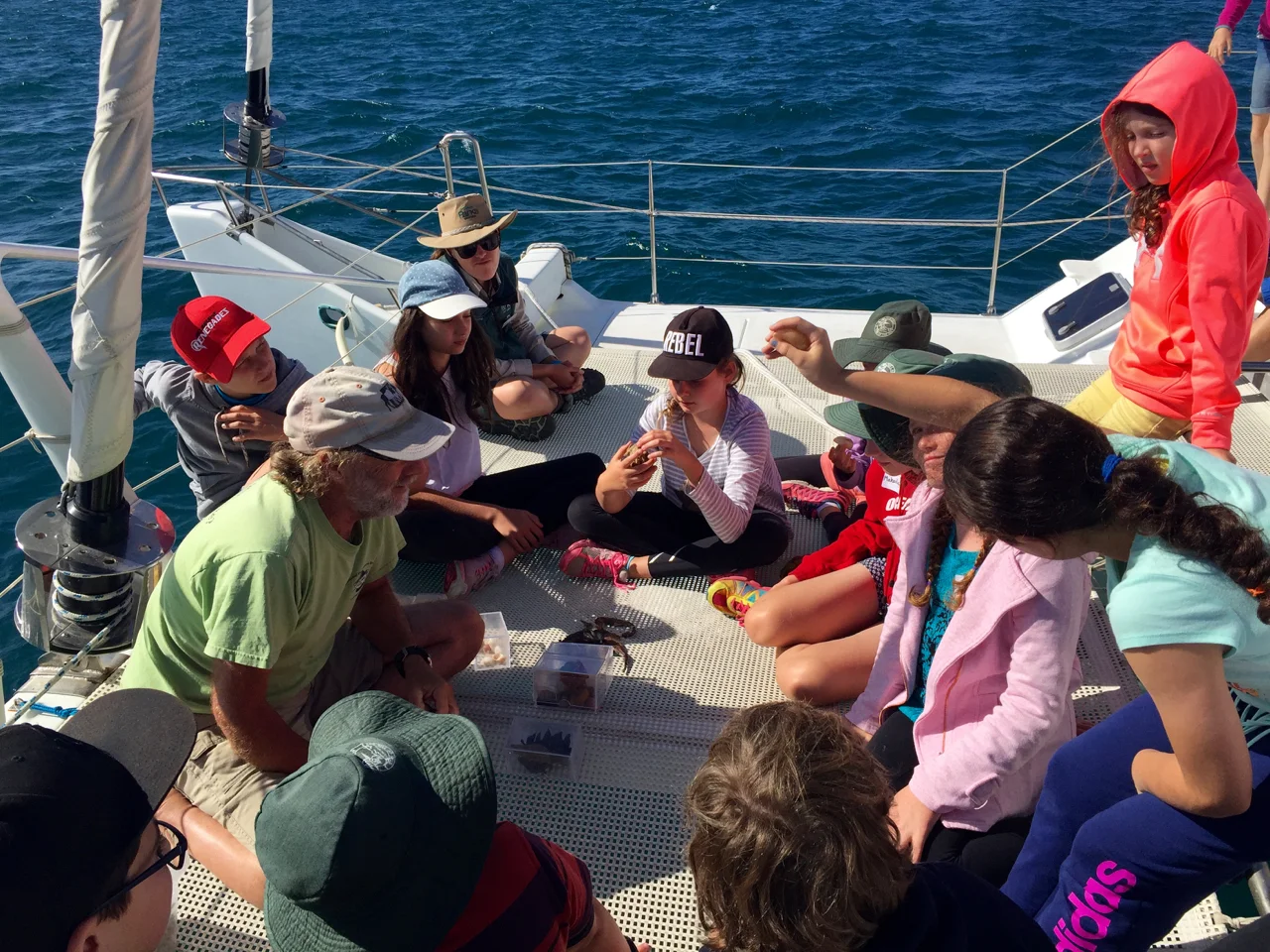 Trampoline lesson in Ocean Literacy