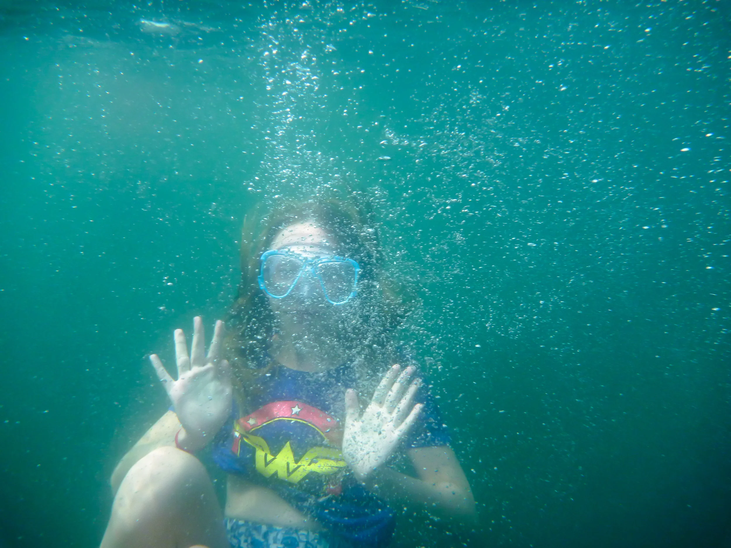 Many of the young people had a chance to get into the water and learn more about snorkelling.