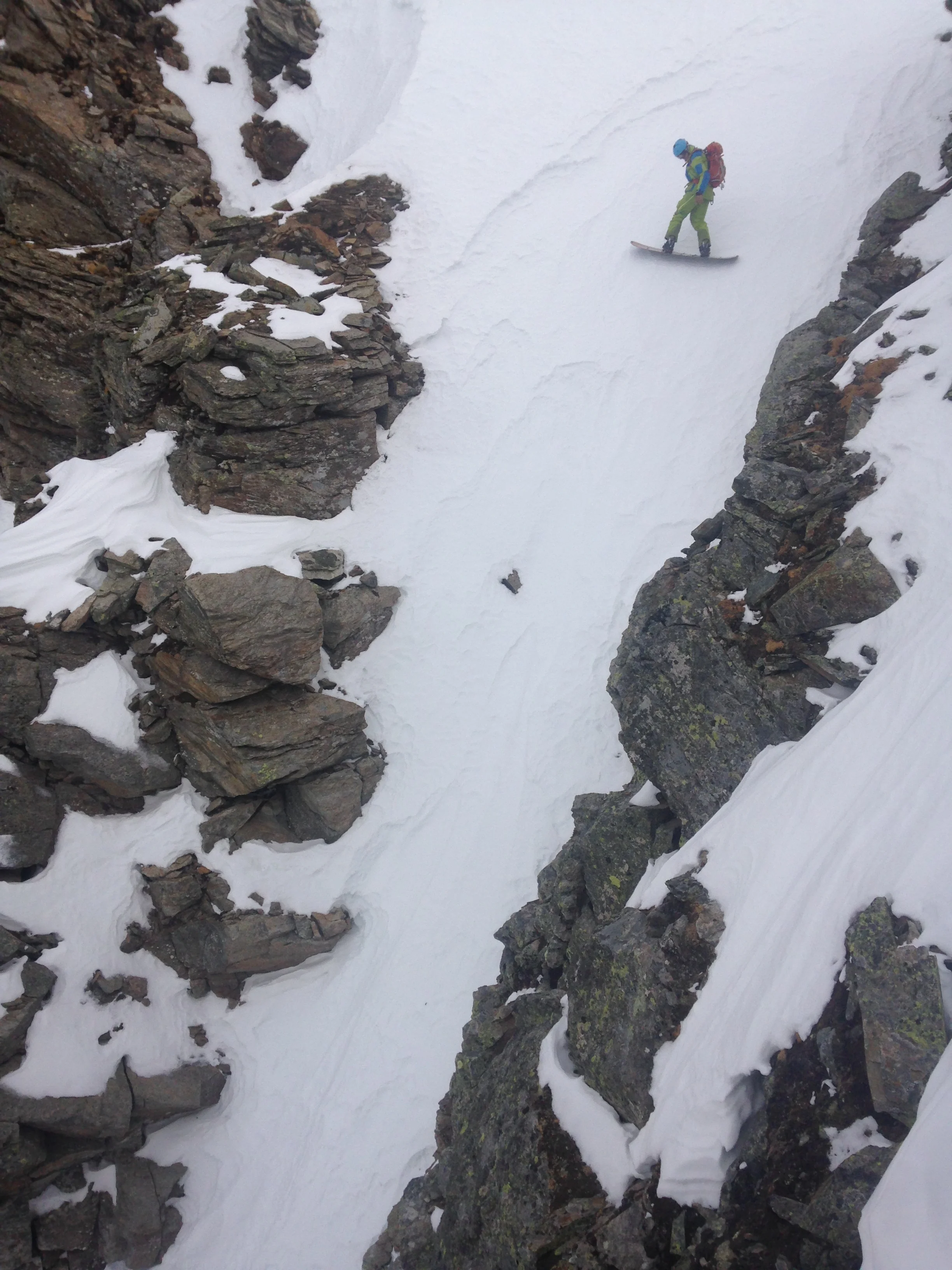 Joel riding another cool line in Gressoney
