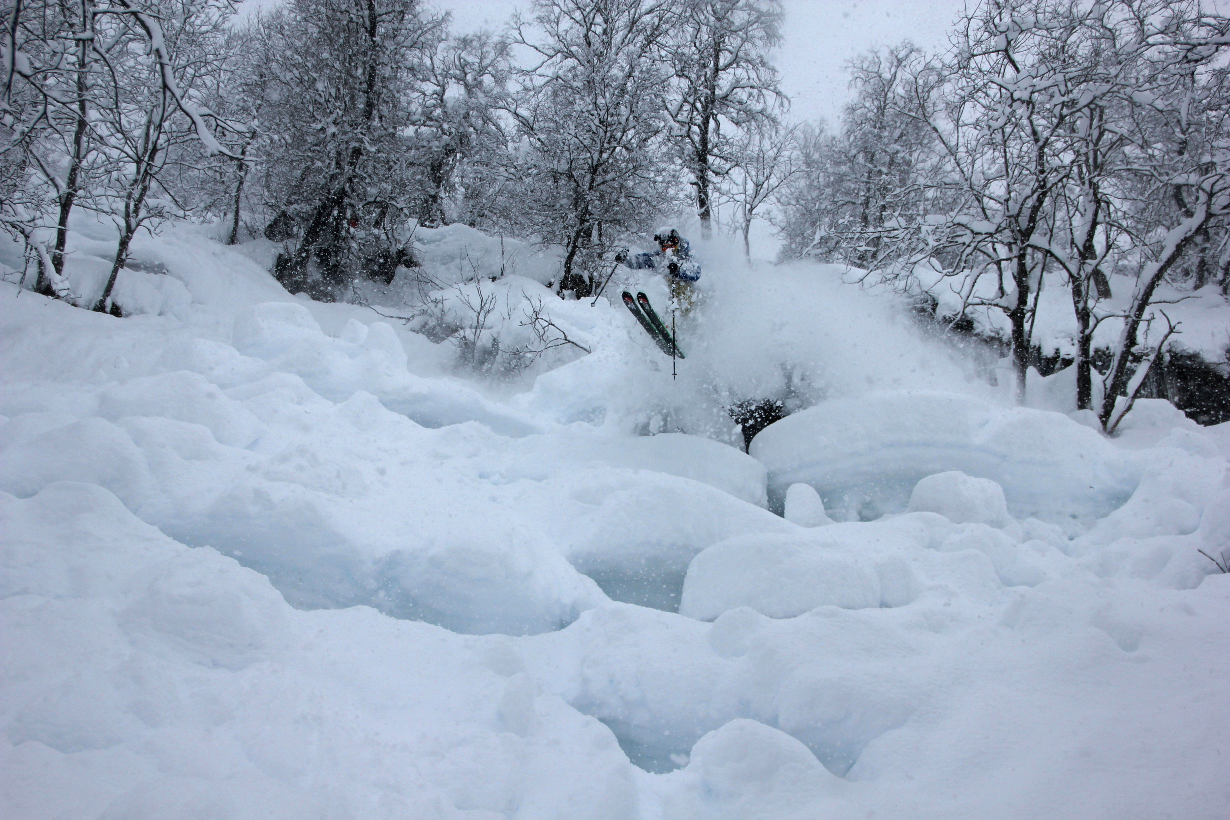 Songdal Side Country Pillows. Last lap of the day. Photo: Paul de Groot 