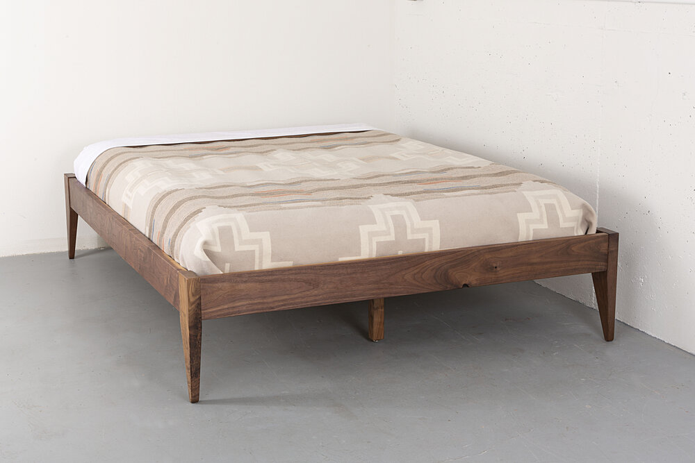 Willard Bed Frame, Wood Bed Frame No Headboard