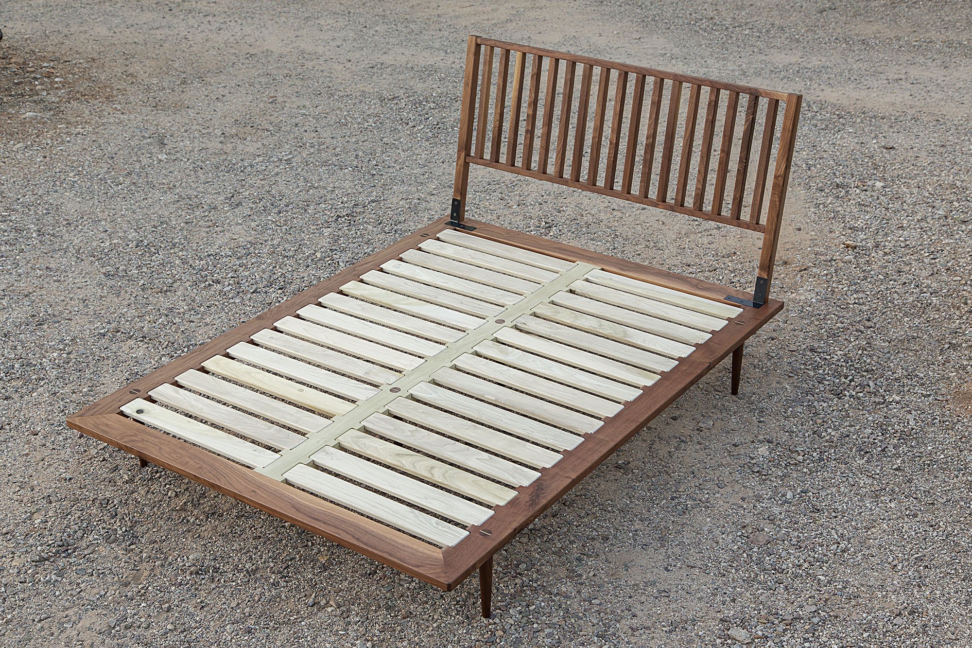 PARK AVE BED FRAME in american walnut