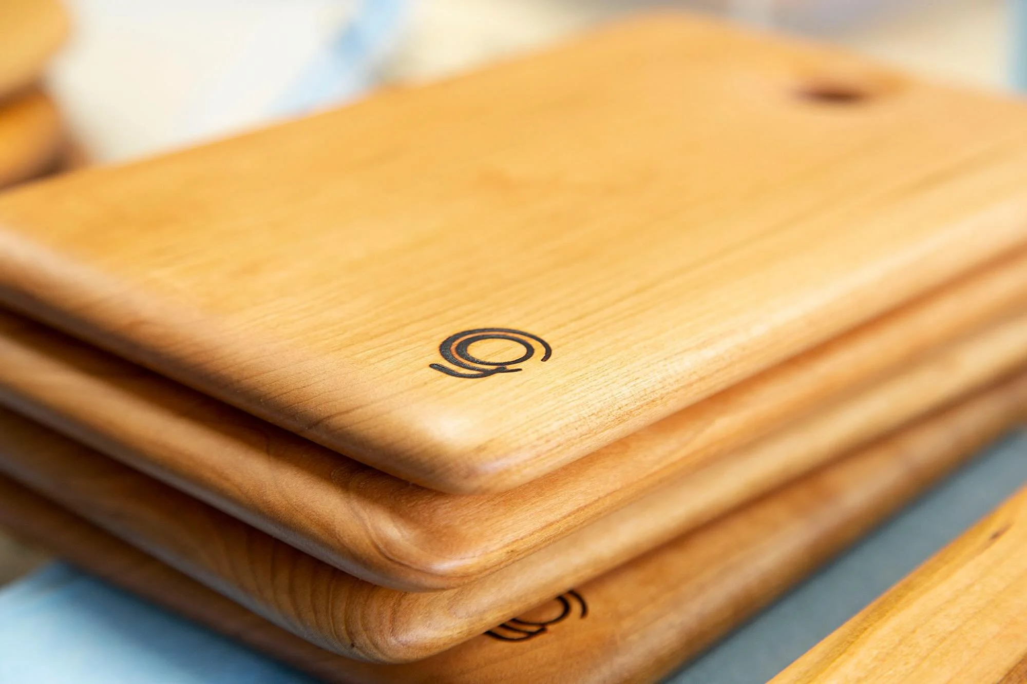 Drop in and see these cherry boards headed for @madeherepnw , just across from Powell&rsquo;s Books here in PDX!