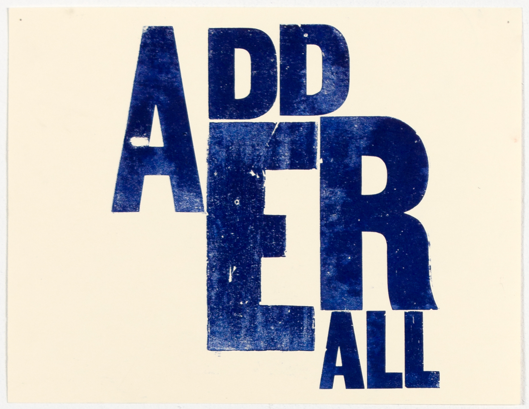 Adderall (print)