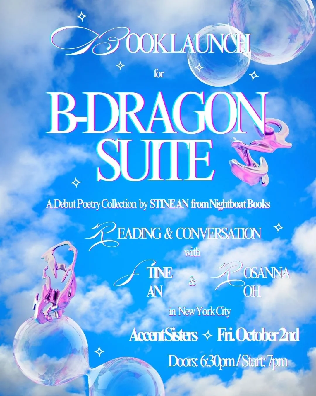 🐉 Book launch for B-Dragon Suite by Stine An w/ Rosanna Young Oh @ Accent Sisters 重音社