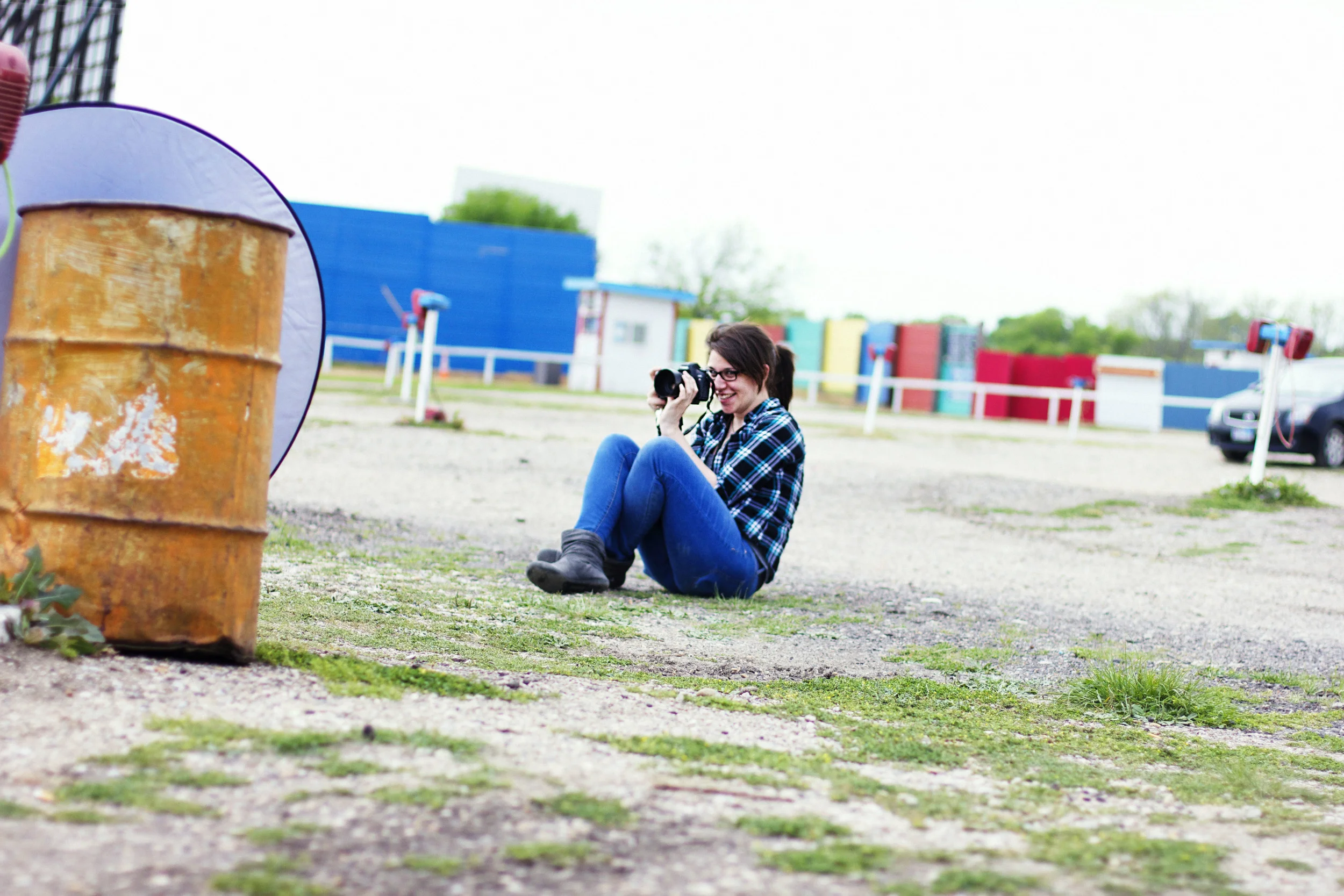 Kym Duffy on her engagement shoot with Ryan and Katy in Ennis, Texas on April 25, 2014 (easter sunday). The only editing I used for this image was Alien skin.