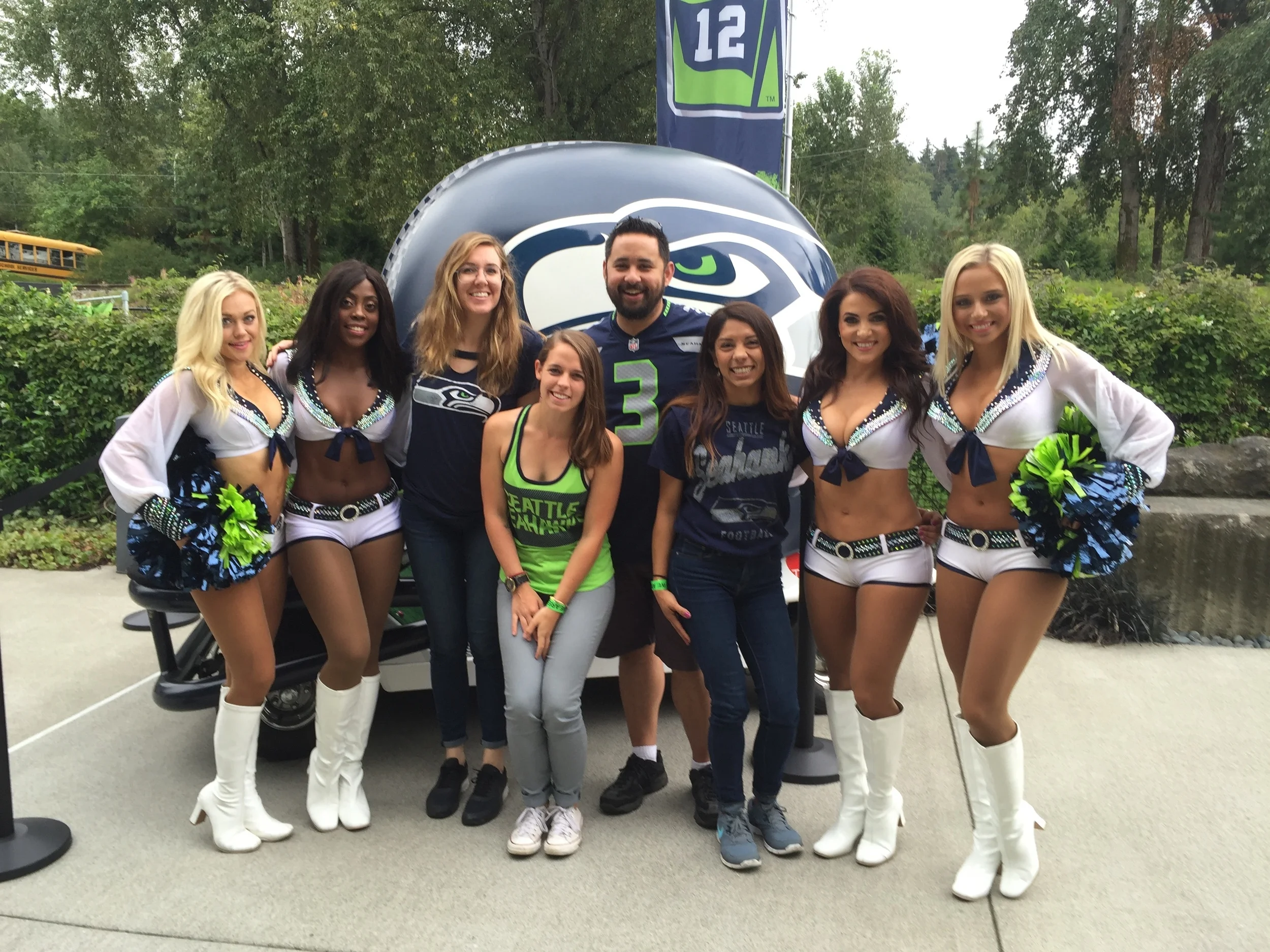 Seahawks training camp, August 10th. Thank you, Taylor, for scoring tickets AGAIN this year. 