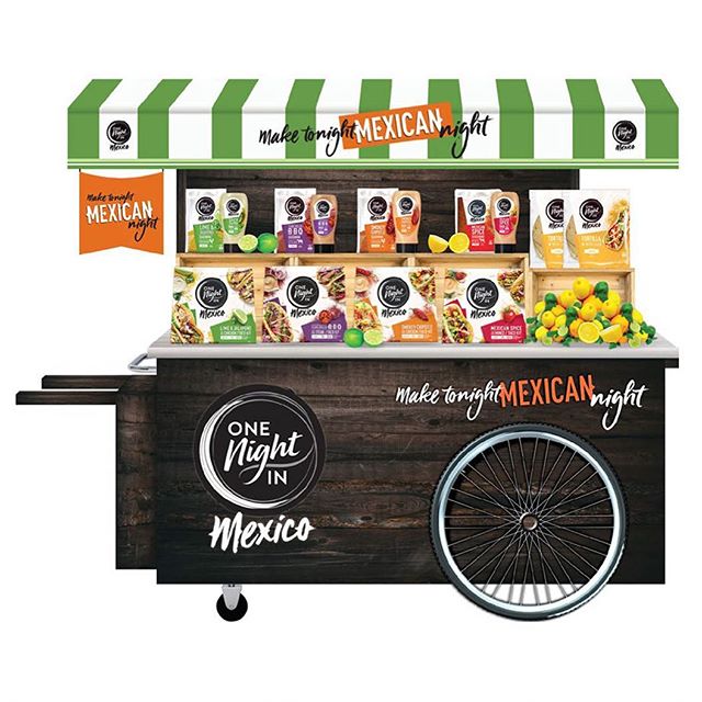 Hey amigos, here&rsquo;s a food cart stand design I work on for #onenightinmexico
*
*
*
#fmcg #graphicdesign #mexicanfood #tacos #foodcart #foodartist #onenightinmexico