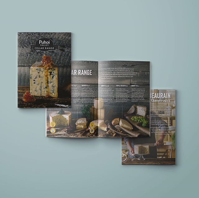 Everyone loves Cheese 🧀 - booklet design for the delicious Puhoi Valley Cheese Cellar Range
&bull;
&bull;
&bull;
#cheese #design #FMCG #advertising #booklet #foodartist #foodporn