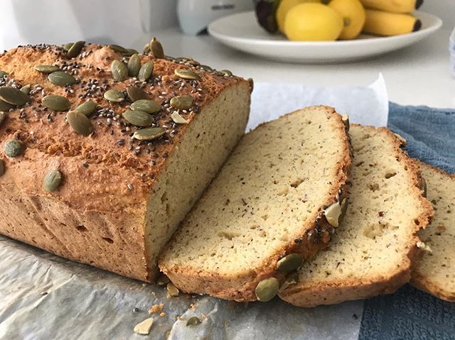 Paleo Bread, Take Two! This time I tried two different flavours since this recipe is such a good base to work from. 
First up is Pumpkin and Chia Seed which is delicious!! I also made an Easter inspired loaf, similar to a hot cross bun. Of course add