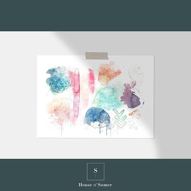 - Abstract illustrations

House of Somer creates custom digital watercolour paintings directly from your photos! 📸 Send us your digital photos and we will turn them into a digital watercolour painting. We will then send your custom artwork via email