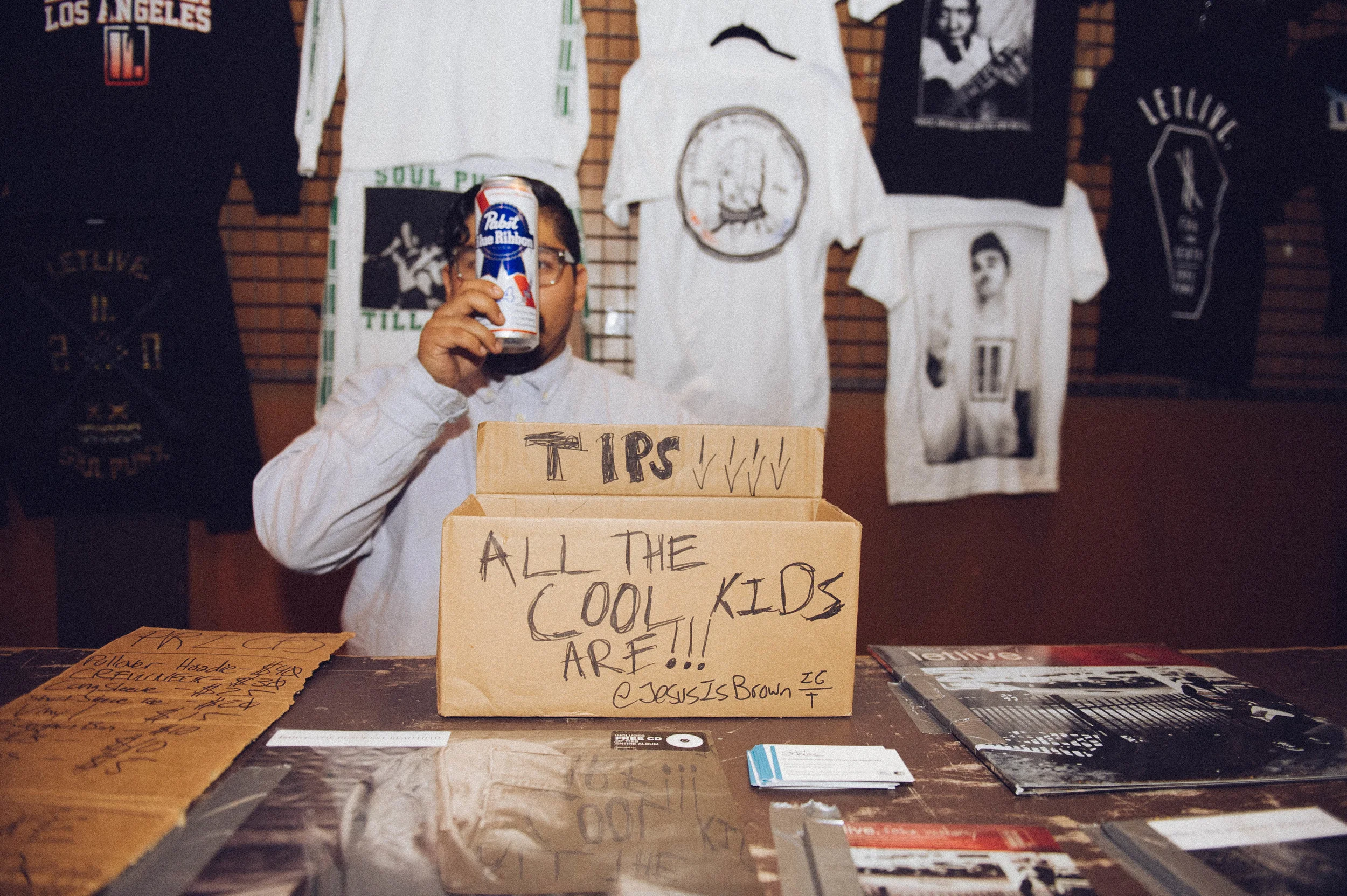 This is Jesus. He is letlive.'s merch dude and also one of the coolest people ever.