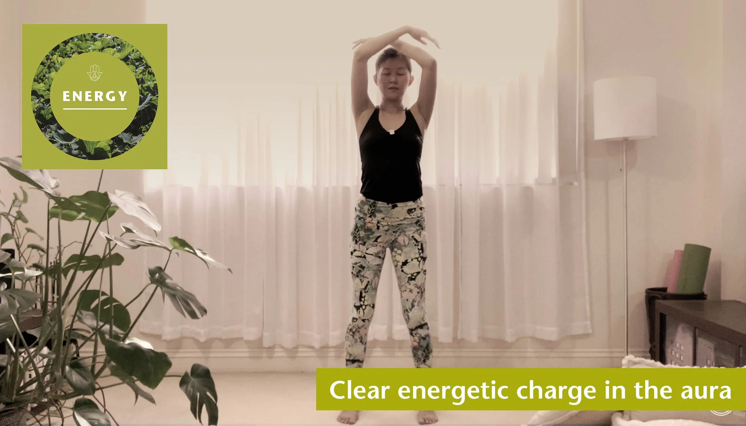Clear energetic charge in the aura