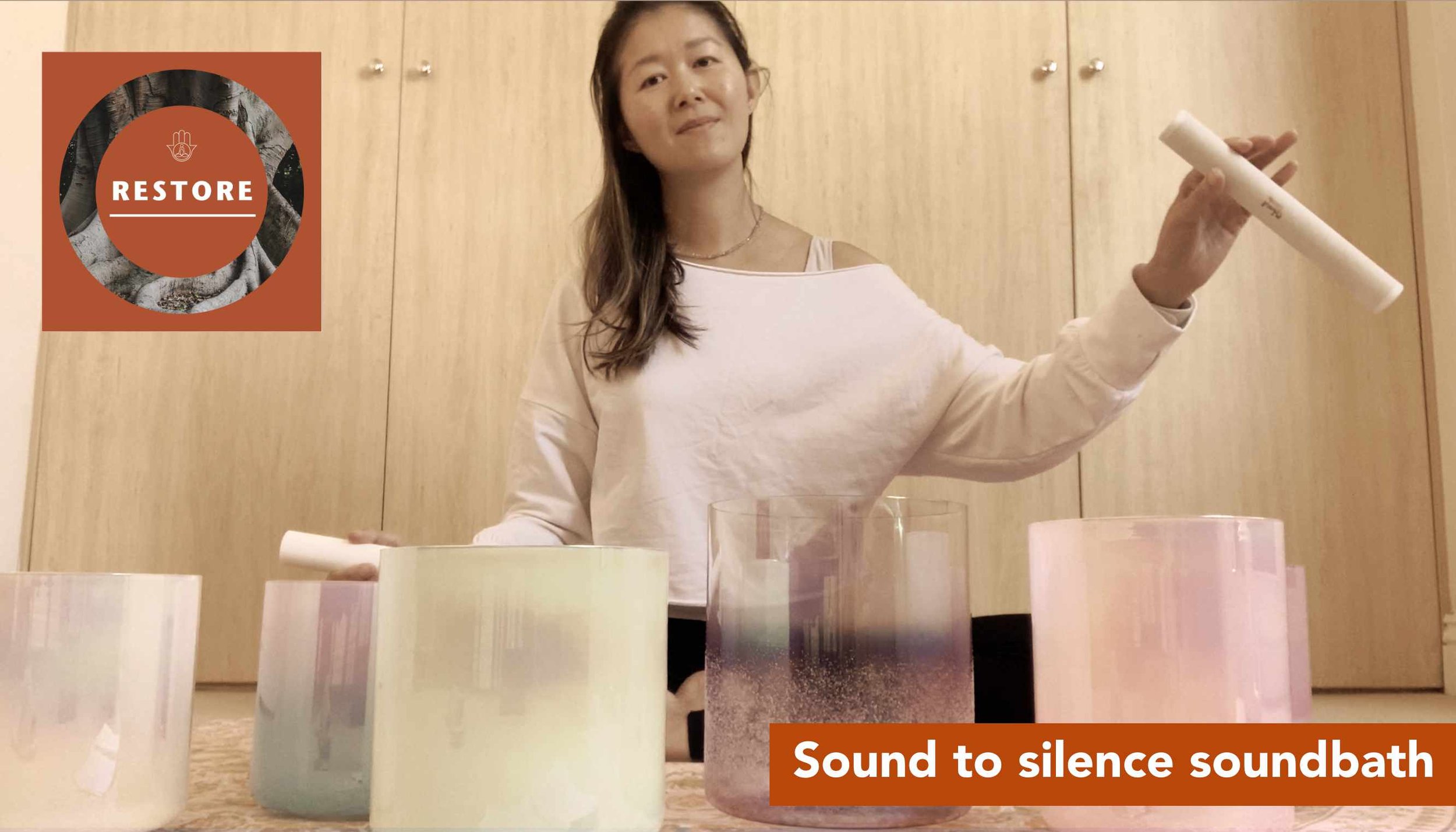 Sound to silence soundbath