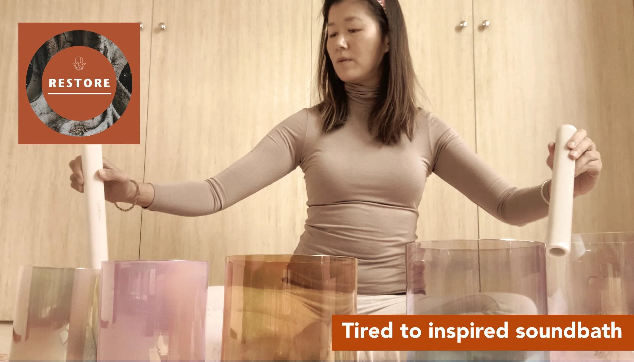 Tired to inspired soundbath