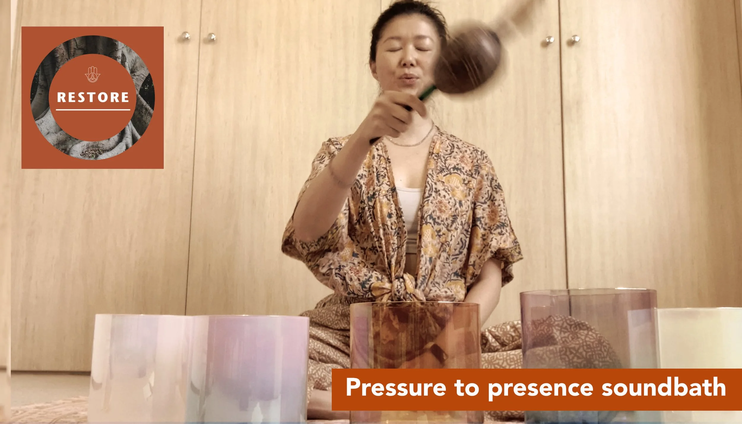 Pressure to presence soundbath