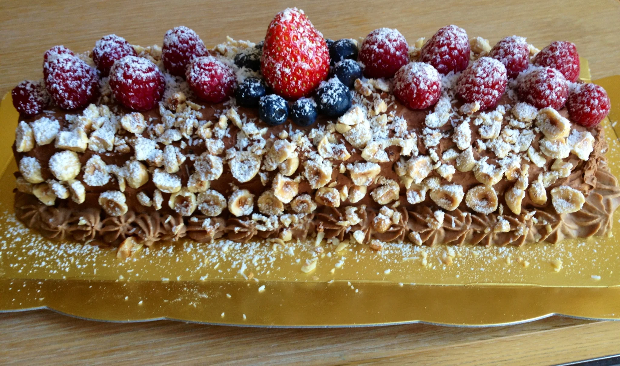 Hazelnut & Praline Bûche
