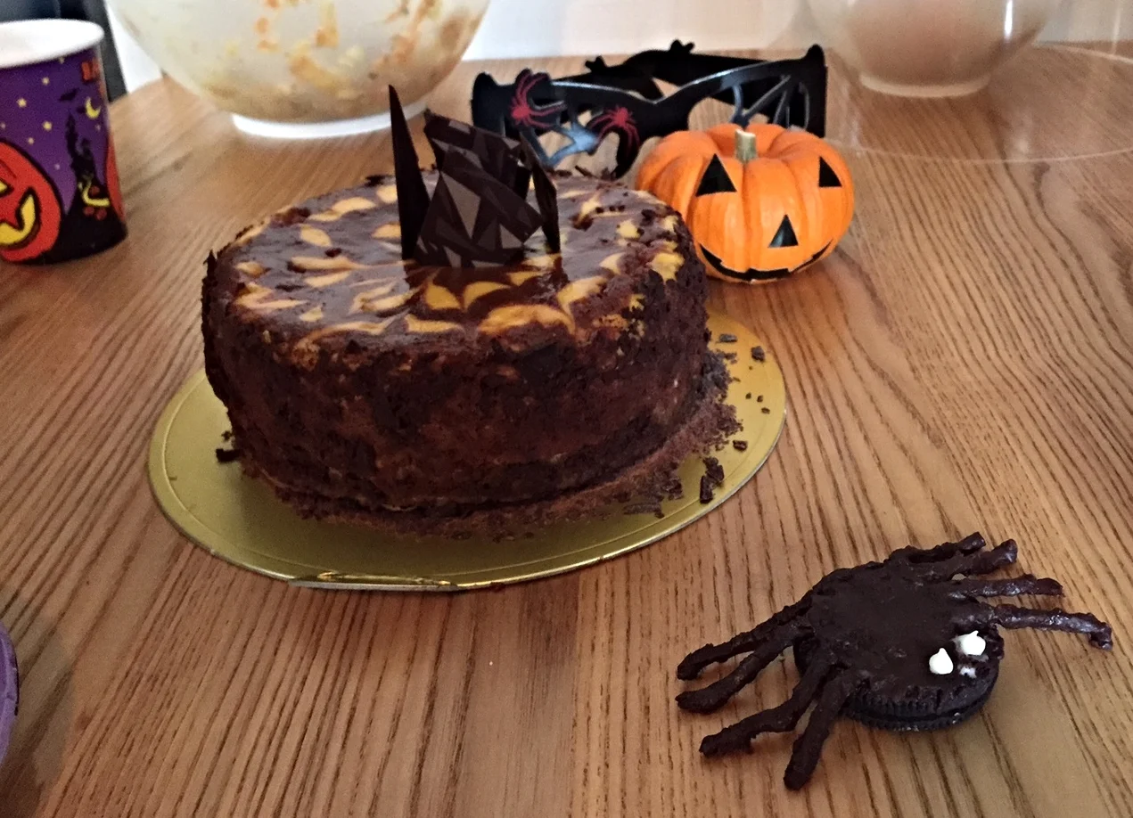 Pumpkin Choco Cheesecake