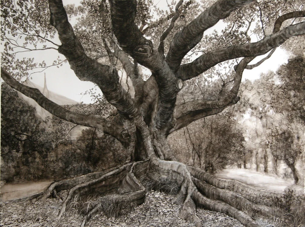 Church Fig II, 2006. Oil on paper. 85cm x 119cm