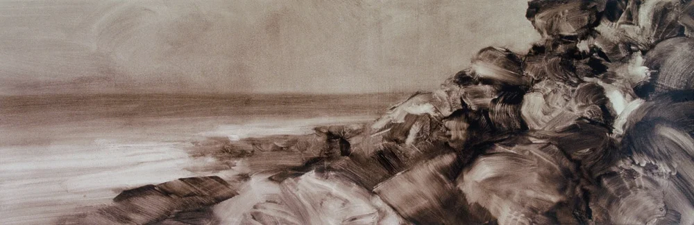 Maroubra Coastal Sketch II, 2005. Oil on paper. 31cm x 98cm.