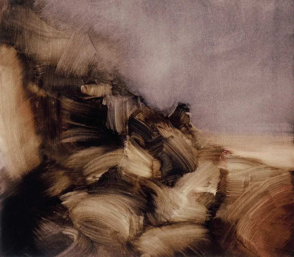 Coastal Sketch I, 2005. Oil on paper. 27cm x 32cm.