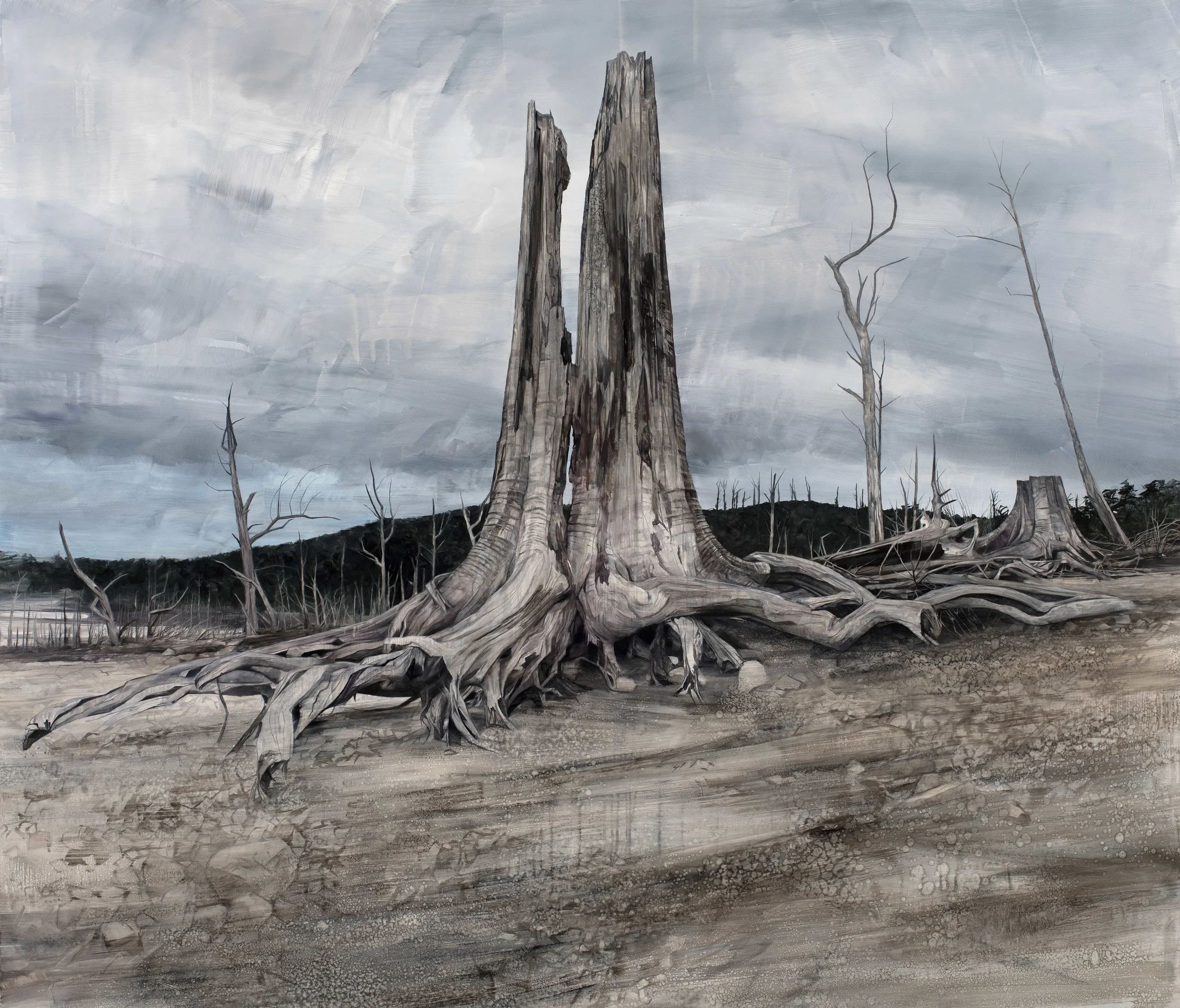Bone Tree, 2017, oil on canvas, 174cmx204cm