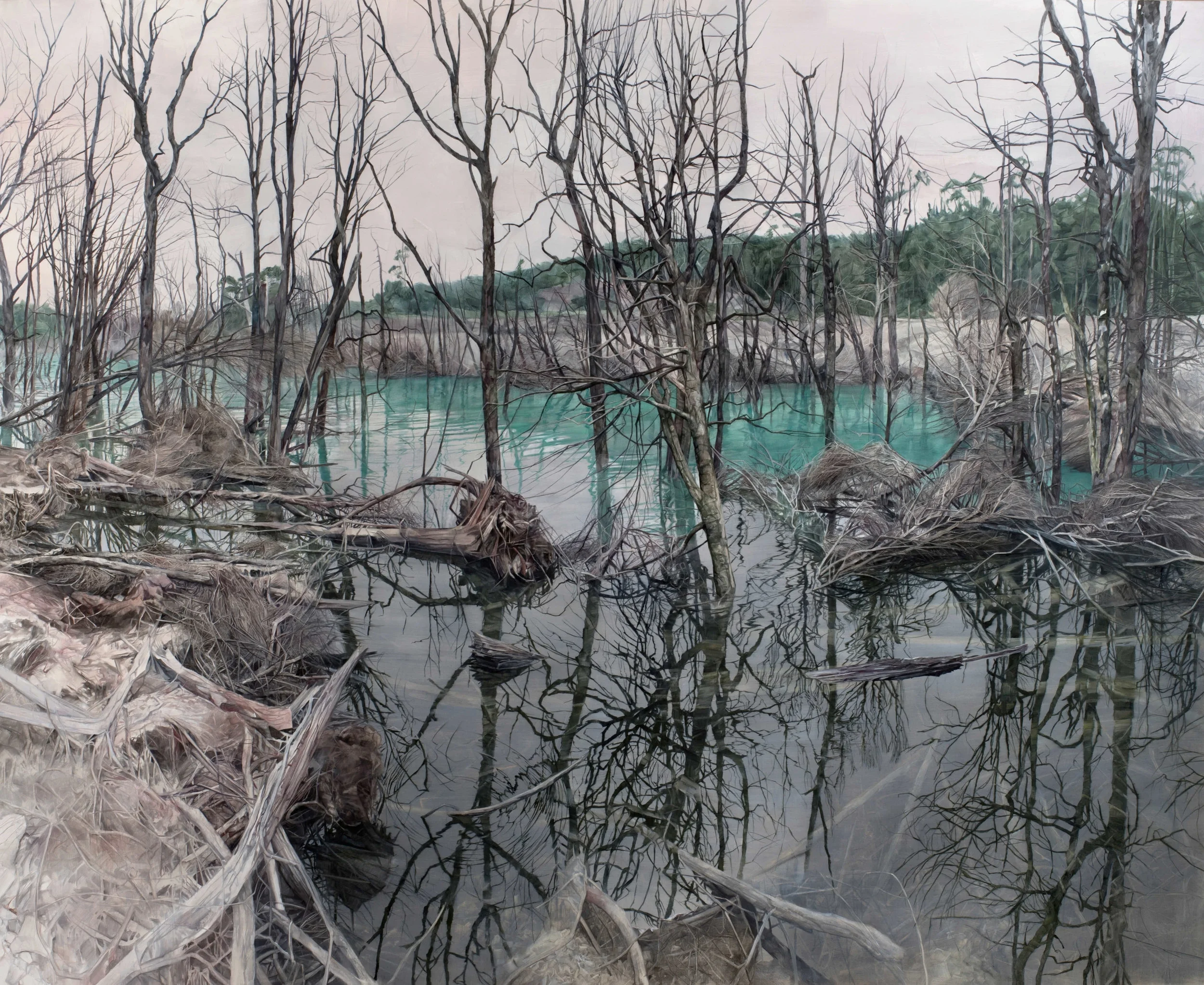 Savage Entropy, 155cmx190cm, oil on canvas, 2018