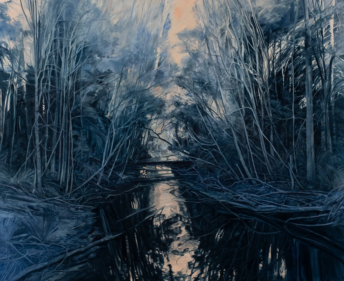Tributary, 122 x 150cm, oil on canvas, 2022
