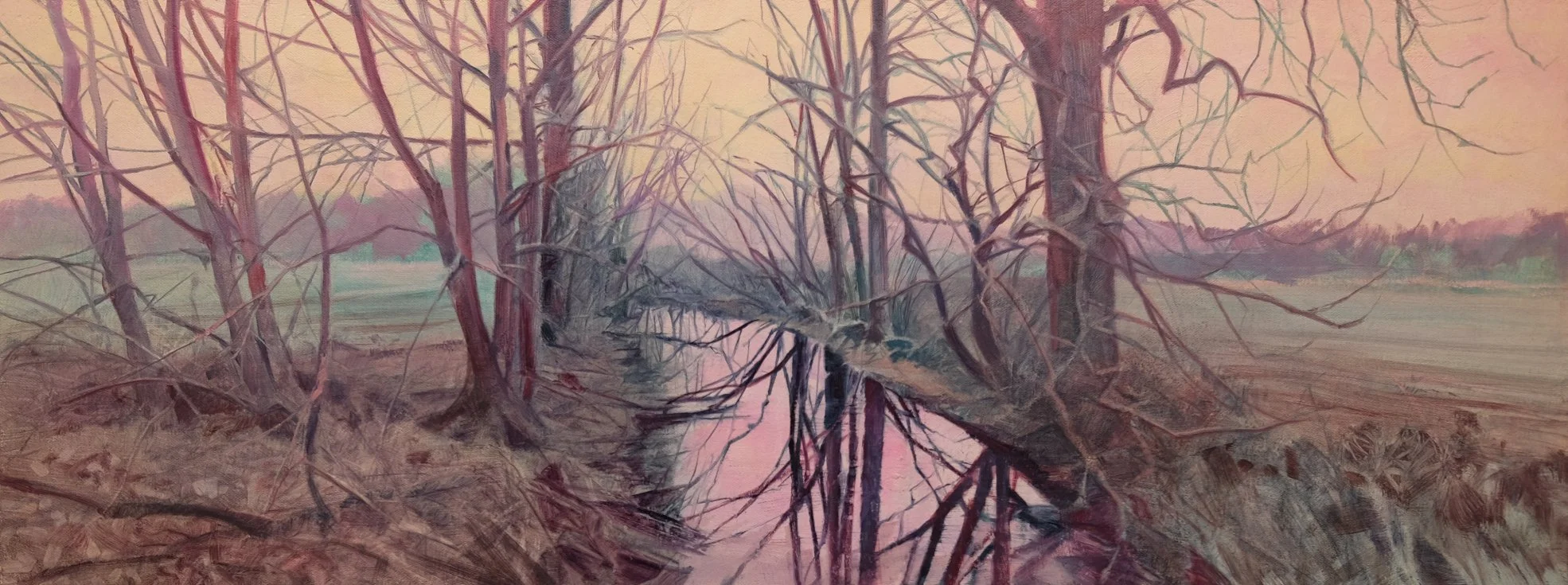 Winter+Pond+reflection+II%2C36cm+x86cm%2Coil+on+canvas.website+image.png