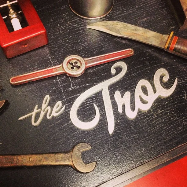  Custom deigned and cut stainless tap sign. 