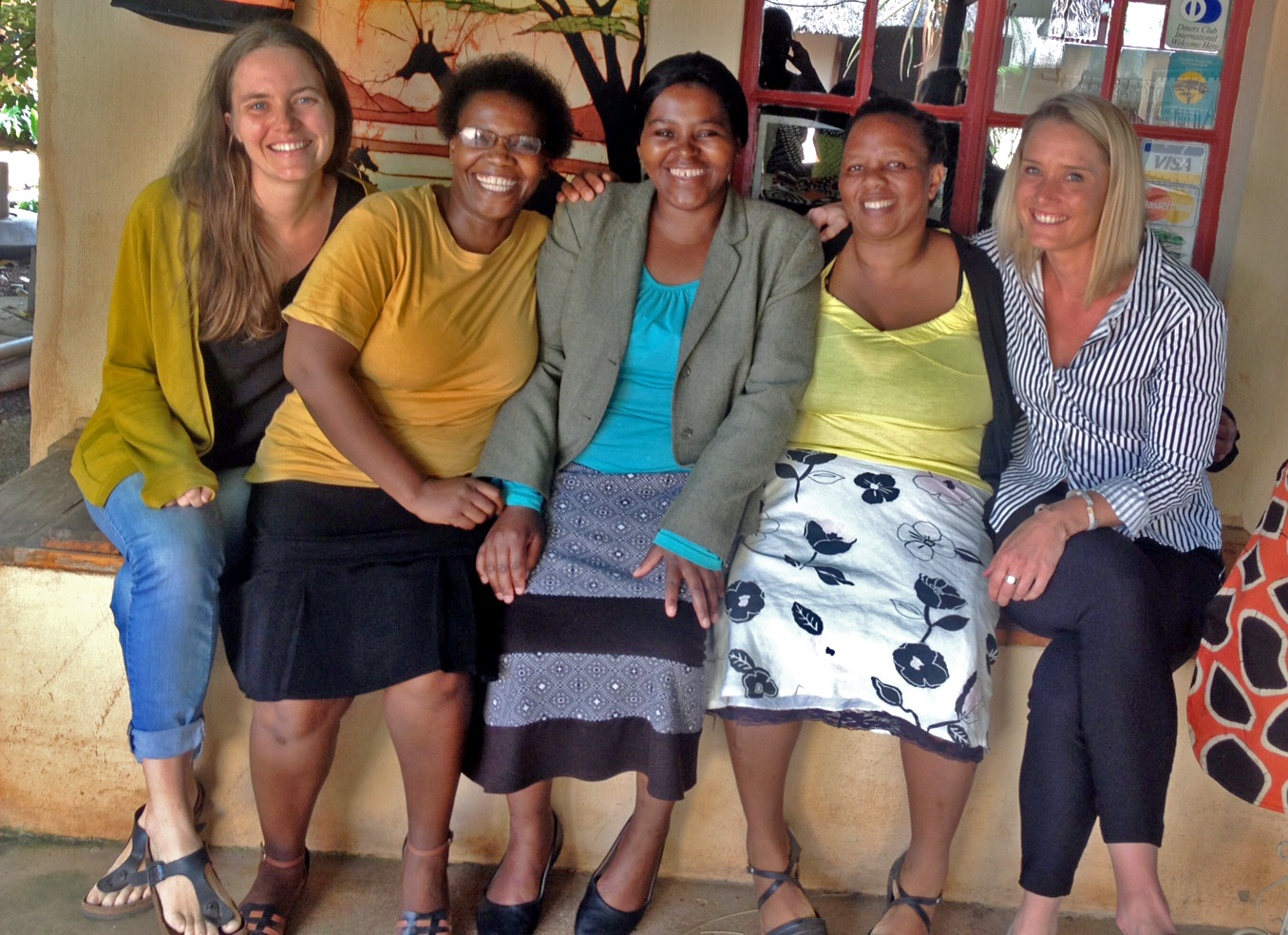 From left: Signhild, Sphiwe, Grace, Sizakele and Laura. Mantfombi is missing from the picture.