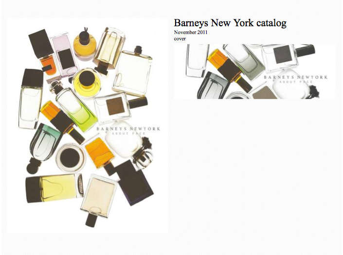 Barneys New York Fall/Winter 2011 Catalog Cover