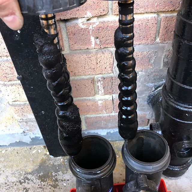 Boiler swap and chemical flush completed today. Call today to get magnetite sediment like this out of your heating system and help bring down you fuel costs and bring up your system efficiency. #showusyoursludge #bear