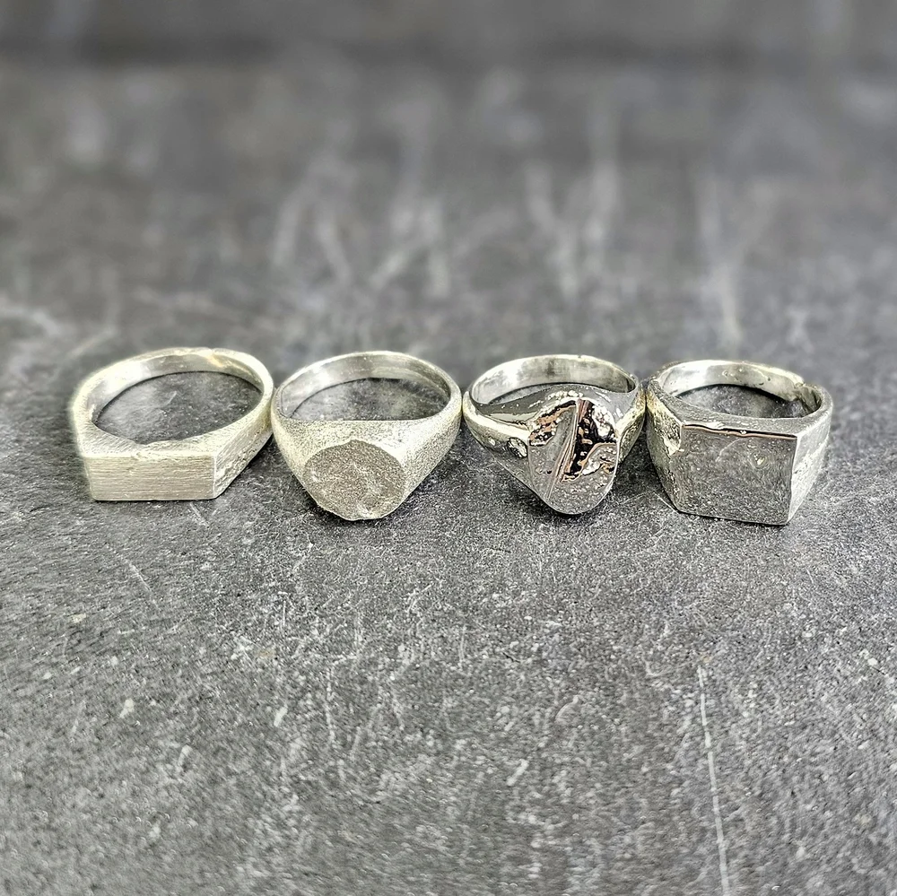 Iron Ring How To Get Rust Off A Silver Ring Sand Cast A Silver