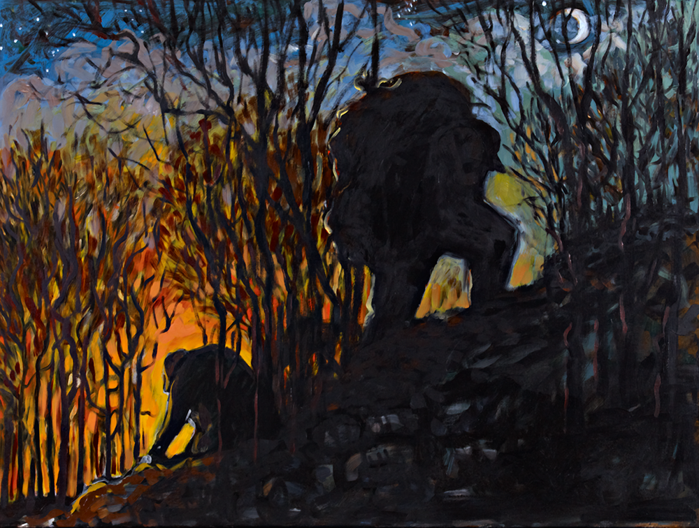 Work oil on canvas 30 x 40