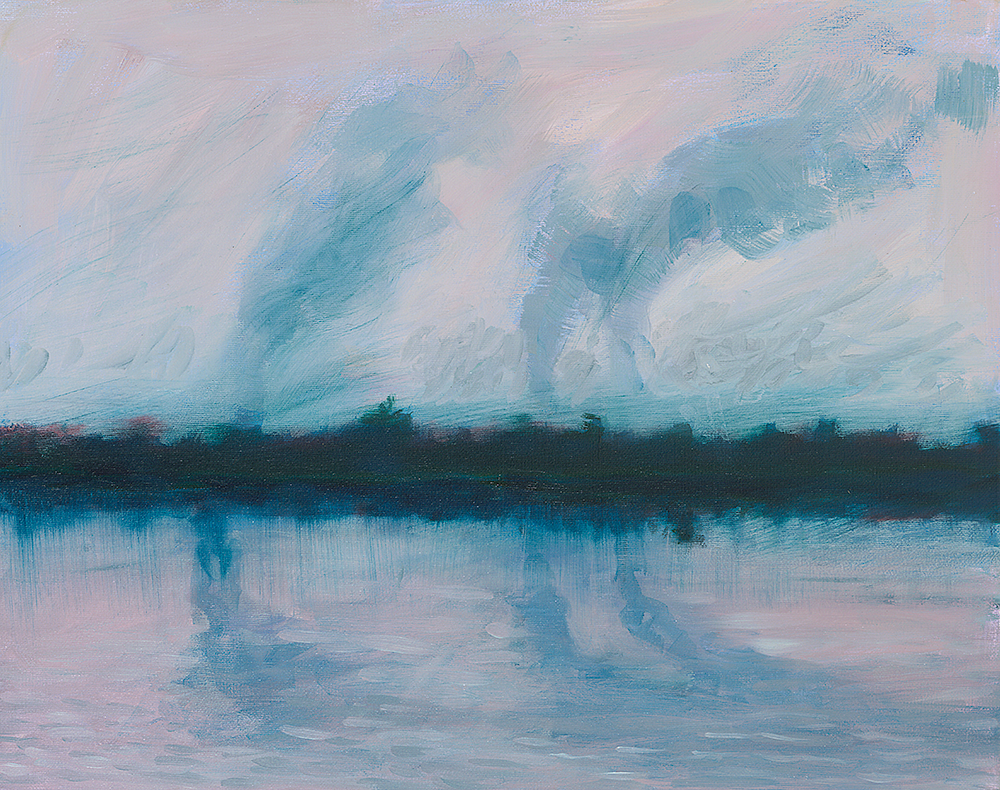 Reflections oil on canvas 16 x 20