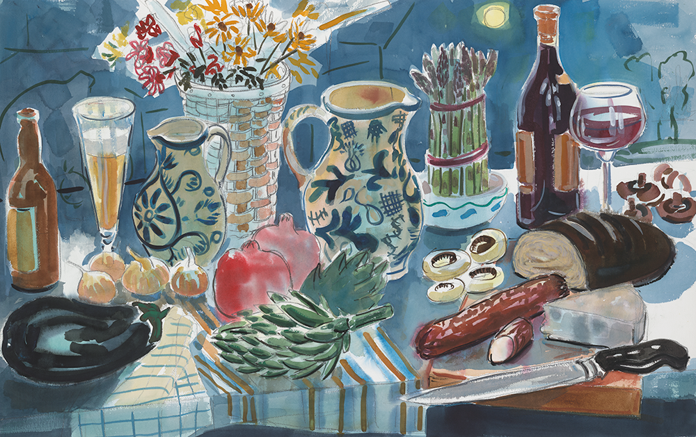 Plenty watercolor 30 x 40