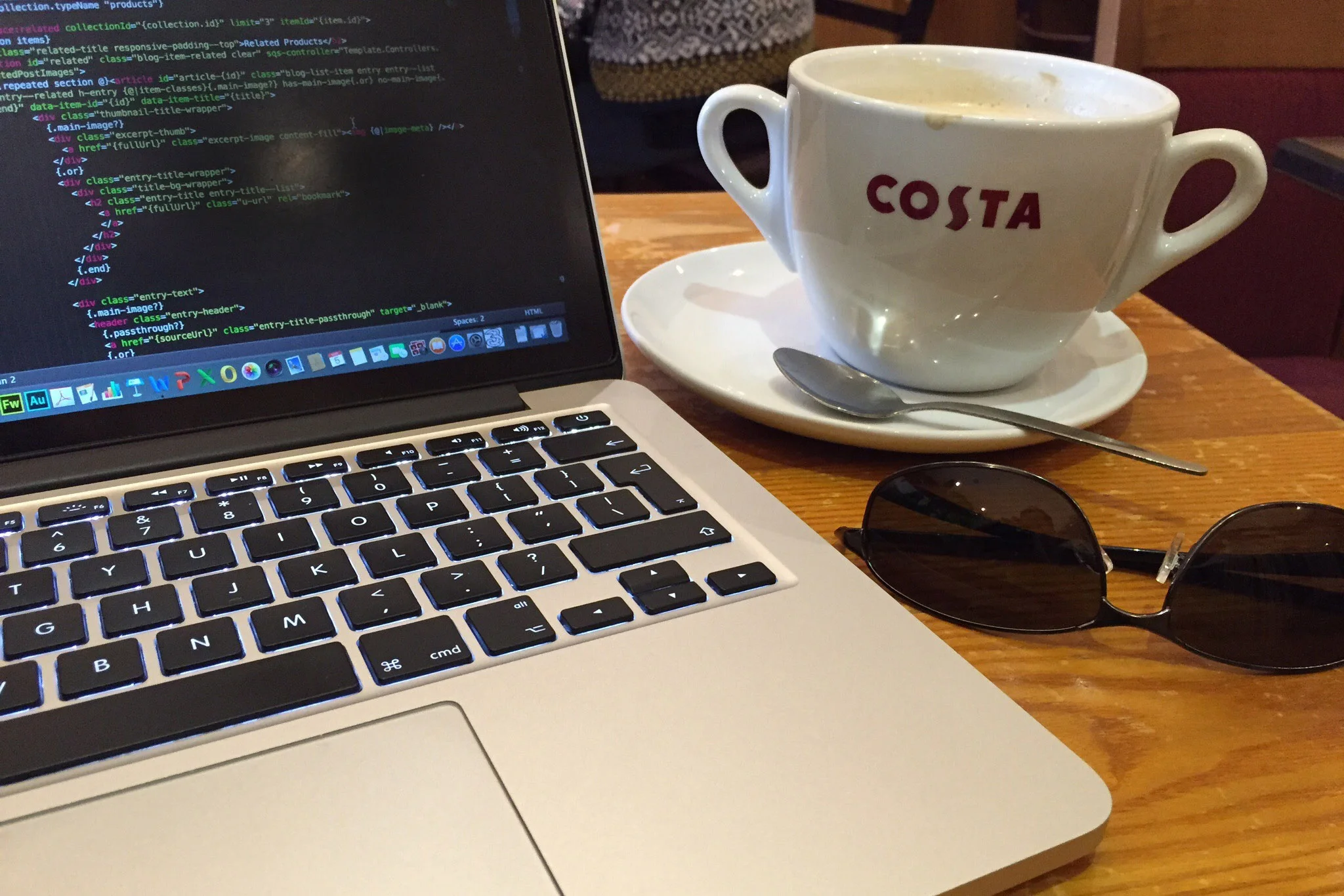 My laptop and my coffee