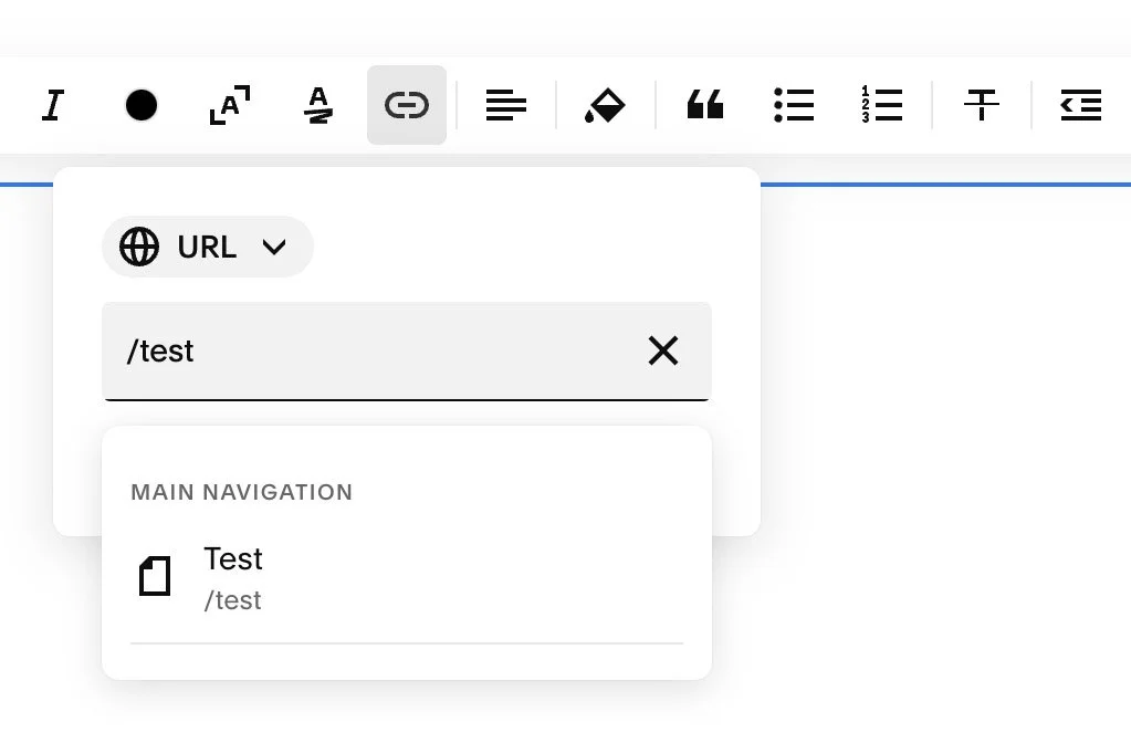 New Link Editor