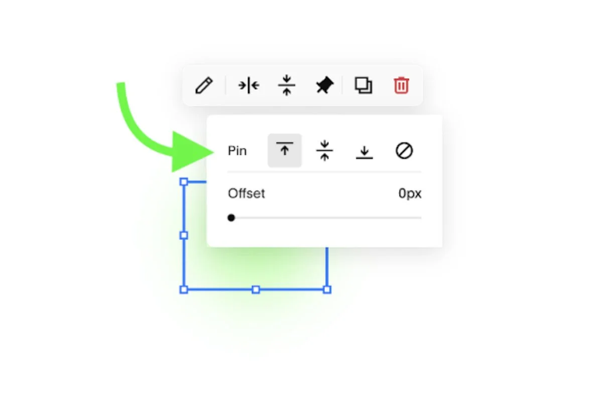 Block pinning (‘sticky’)