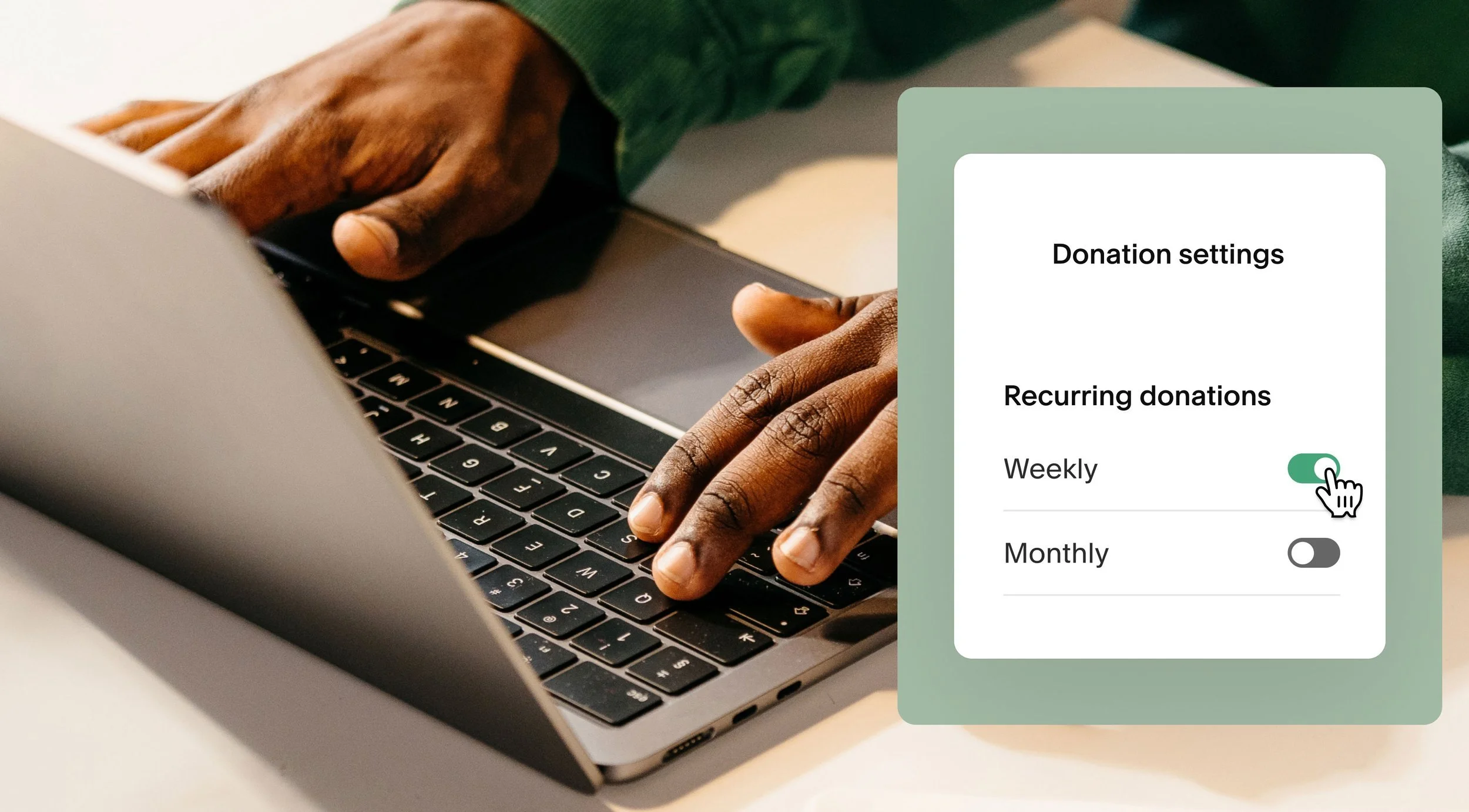 Improved donations experience