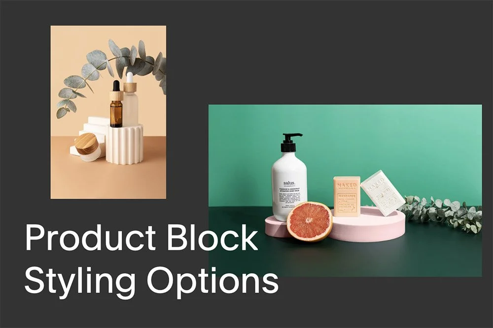 New Product Block styling options